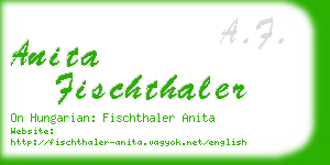 anita fischthaler business card